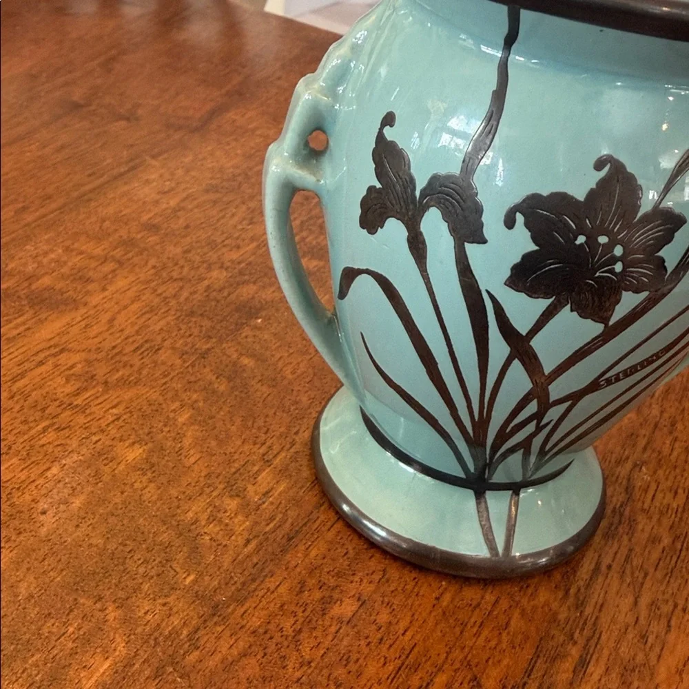 VINTAGE RARE Silver Overlay ROYAL HAEGER Vase